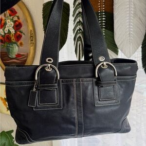 🖤🩶 Y2K Vintage Coach Soho Extra Large Carryall Satchel with Hangtag F10912